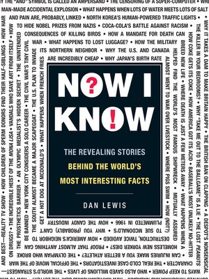 cover image of Now I Know